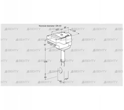 IBH40Z01A/20-07W2T (88302366) Дроссельная заслонка Kromschroder