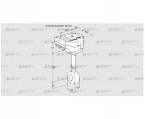 IBHS50Z01A/40A3DR10 (88300646) Дроссельная заслонка Kromschroder