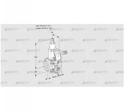 VAS365R/LW (88027349) Газовый клапан Kromschroder