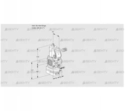 VAG1-/25R/NWAE (88007248) Газовый клапан с регулятором соотношения Kromschroder