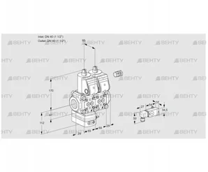 VCG2E40R/40R05GENKR/2-PP/PPPP (88103490) Клапан с регулятором соотношения Kromschroder