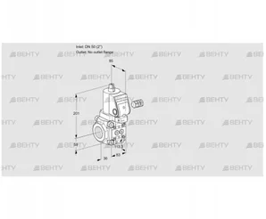 VAS350/-R/NWSR (88010754) Газовый клапан Kromschroder