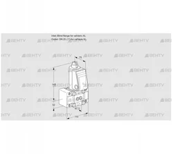 VAS1W0/W25R/NQ (88010930) Газовый клапан Kromschroder