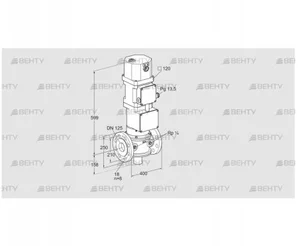 VK 125F10W5HXA43 (85314515) Газовый клапан с приводом Kromschroder