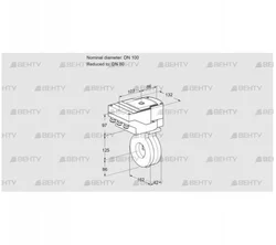 IBG100/80Z05/20-60W3T (88302499) Дроссельная заслонка Kromschroder