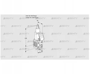 VAS2T-/LQ (88033967) Газовый клапан Kromschroder