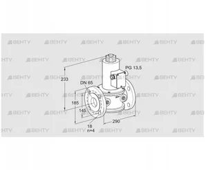 VG 65F02NK33DMVZ (85272883) Запорный газовый клапан Kromschroder