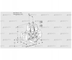 VCV2E40F/40F05NVKWSR3/PPPP/PPPP (88103210) Клапан с регулятором соотношения Kromschroder