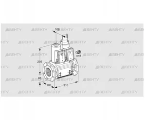 VCS780F05NLKR3B/PPPP/PPPP (88204543) Сдвоенный газовый клапан Kromschroder