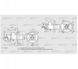 BIO 80RBL-50/35-(11)E (84021010) Газовая горелка Kromschroder