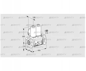 VCS9125F05NNAL3E/PPPP/PPPP (88204020) Сдвоенный газовый клапан Kromschroder