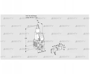 VAS2T-/32N/LQ (88018543) Газовый клапан Kromschroder