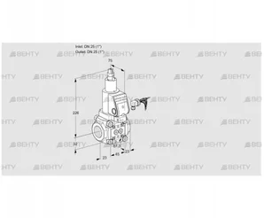 VAS125R/LQGR (88015461) Газовый клапан Kromschroder