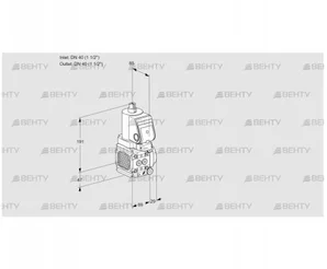 VAS2T40N/40N05FNQSR/PP/PP (88101964) Газовый клапан Kromschroder