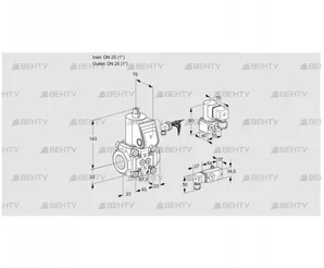 VAS125R/NW (88006331) Газовый клапан Kromschroder