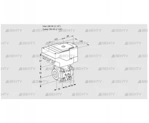 IFC365/65R05-40MMMM/40A2AR10-I (88302942) Регулирующий клапан с сервоприводом Kromschroder