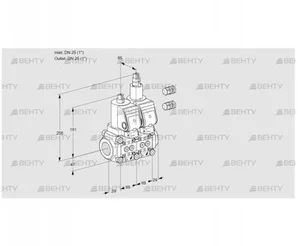 VCS2E25R/25R05NLWGR3/PPPP/PPPP (88100050) Сдвоенный газовый клапан Kromschroder