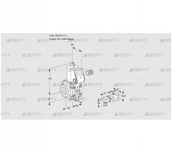 VAS225/-R/NW (88021536) Газовый клапан Kromschroder