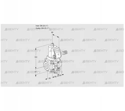 VAS225R/NKGR (88006684) Газовый клапан Kromschroder