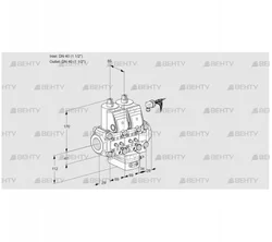 VCG2E40R/40R05NGNVWR/MMMM/PPPP (88105761) Клапан с регулятором соотношения Kromschroder