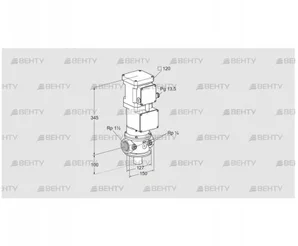 VK 40R40W6A93D (85315004) Газовый клапан с приводом Kromschroder