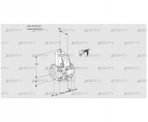 VAS2E50R/50R05NVWR/PP/PP (88100975) Газовый клапан Kromschroder