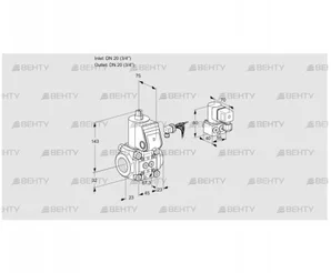 VAS120R/NW (88033169) Газовый клапан Kromschroder