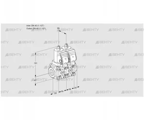 VCS2T40N/40N05NNQSR/PPPP/PPPP (88104015) Сдвоенный газовый клапан Kromschroder