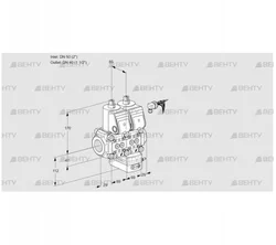 VCG2E50R/40R05NGEWR3/PPPP/PPPP (88106024) Клапан с регулятором соотношения Kromschroder