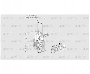 VAS2-/40R/NW (88014461) Газовый клапан Kromschroder