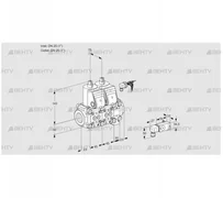 VCS1E25R/25R05NNVWR/1--4/MMMM (88107592) Сдвоенный газовый клапан Kromschroder