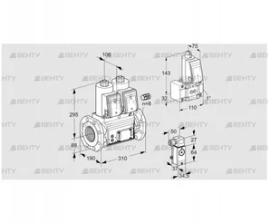 VCS780F05NNWR3E/3-Z-/4-2P (88207417) Сдвоенный газовый клапан Kromschroder