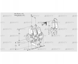 VCG2E40R/40R05NGEVWR/PPPP/PPBS (88107426) Клапан с регулятором соотношения Kromschroder