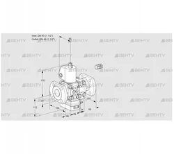 VAH2E40F/40F05HEVWL/PP/PP (88103422) Клапан с регулятором расхода Kromschroder