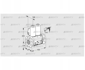 VCS9125F05NNALE/PPPP/PPPP (88207280) Сдвоенный газовый клапан Kromschroder