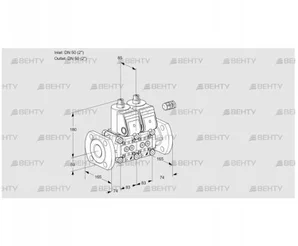 VCS3E50F/50F05NNWR3/PPPP/PPPP (88101934) Сдвоенный газовый клапан Kromschroder