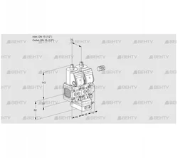 VCG1E15R/15R05FNGEWR/PPPP/PPPP (88106693) Клапан с регулятором соотношения Kromschroder