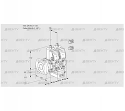 VCG2E40F/40R05NGEWR3/PPPP/PPPP (88101571) Клапан с регулятором соотношения Kromschroder