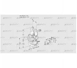 VAG240R/NWAE (88027659) Газовый клапан с регулятором соотношения Kromschroder