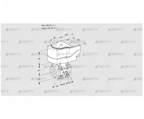 IFC1T25/25N05-20MMMM/40A2A (88302334) Регулирующий клапан с сервоприводом Kromschroder