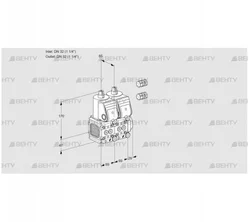 VCS2E32R/32R05FNNWR3/PPPP/PPPP (88106946) Сдвоенный газовый клапан Kromschroder