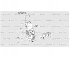 VAG2-/40R/NWSLAE (88031371) Газовый клапан с регулятором соотношения Kromschroder