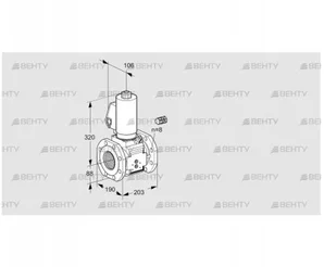 VAS780F05NWSL3B/PP/PP (88203265) Газовый клапан Kromschroder