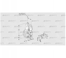 VAS3T50N/NQSR (88008967) Газовый клапан Kromschroder