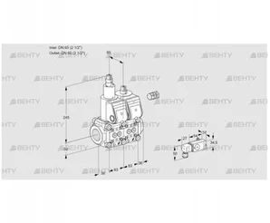 VCS3E65R/65R05LNWR/-2PP/PPPP (88106714) Сдвоенный газовый клапан Kromschroder