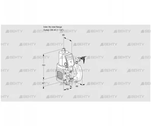 VAS2-/40F/NWGR (88011611) Газовый клапан Kromschroder