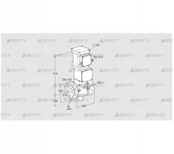 VK 125F10T5HA6L3S2 (85315429) Газовый клапан с приводом Kromschroder