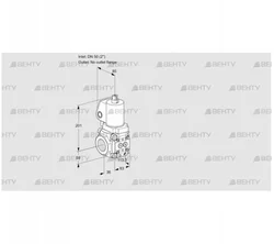 VAS3T50/-N/NKGL (88016549) Газовый клапан Kromschroder