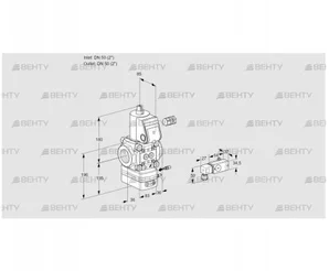 VAG350R/NWAE (88011129) Газовый клапан с регулятором соотношения Kromschroder