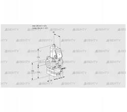 VAG240R/NWAE (88020018) Газовый клапан с регулятором соотношения Kromschroder